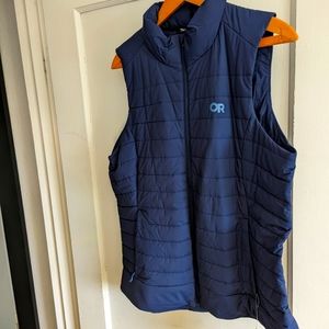 Outdoor Research Shadow Insulated Navy Vest, Large